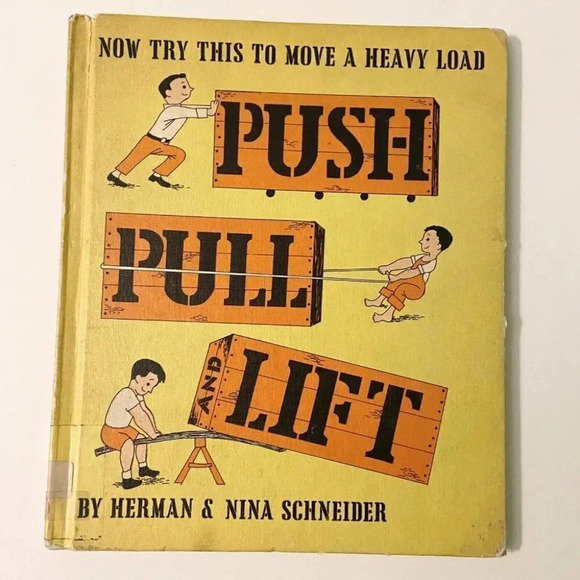 Vintage 1947 Push Pull And  Lift by Herman & Nina Schneider Ex Library Book HC - Picture 11 of 11